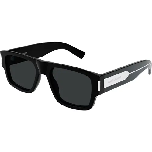 Schwarze Sonnenbrille für Frauen , Damen, Größe: 55 MM - Saint Laurent - Modalova