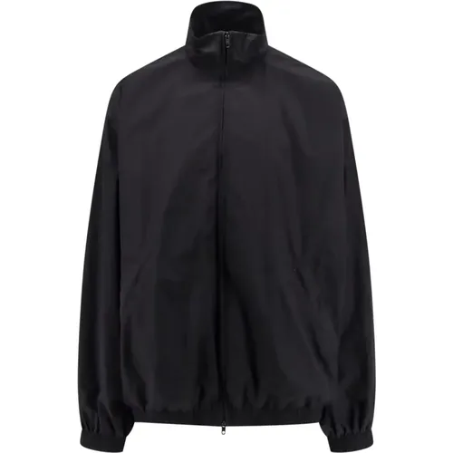 Schwarze Jacke mit Reißverschluss - Balenciaga - Modalova