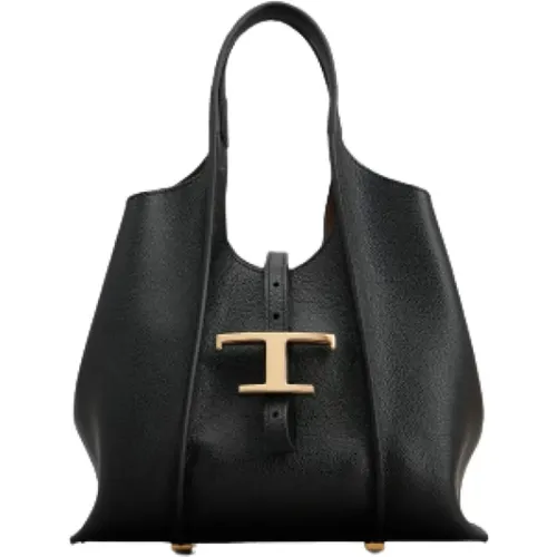 Logo-Plaque Tote Bag , female, Sizes: ONE SIZE - TOD'S - Modalova