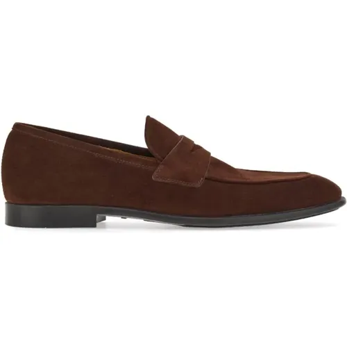 Suede Biscot Moc , male, Sizes: 9 UK, 8 1/2 UK, 7 1/2 UK, 8 UK, 7 UK, 10 UK, 6 UK - Salvatore Ferragamo - Modalova