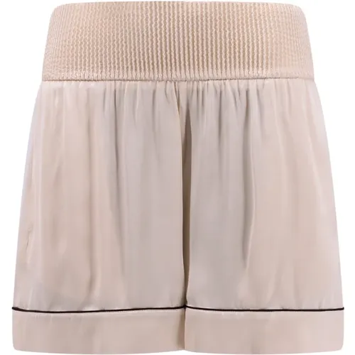 Shorts mit Elastischem Bund - Off White - Modalova