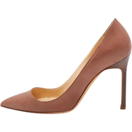 Pre-owned Leather heels , female, Sizes: 2 UK - Manolo Blahnik Pre-owned - Modalova