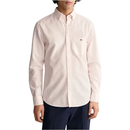 REG Oxford Banker Stripe Shirt , male, Sizes: M, S, L, 2XL, XL - Gant - Modalova