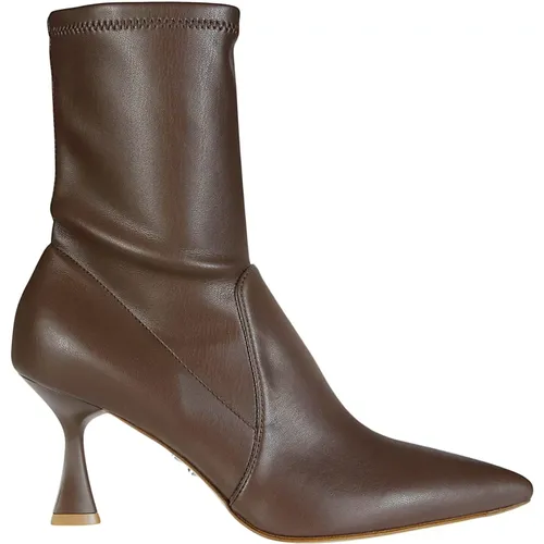 Eleganter Heeled Tronchetto Boot , Damen, Größe: 38 EU - Sergio Levantesi - Modalova