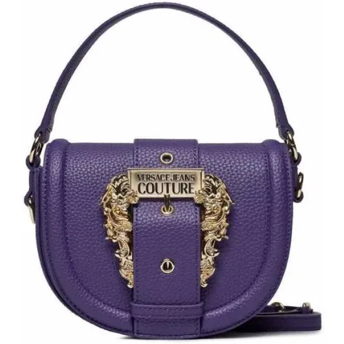 Handbag with Adjustable Detachable Strap , female, Sizes: ONE SIZE - Versace Jeans Couture - Modalova