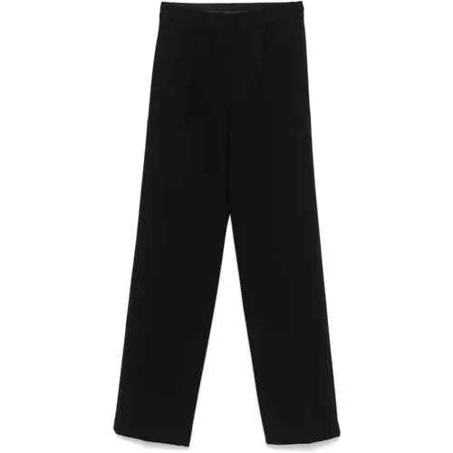 High-Waisted Tailored Trousers , female, Sizes: M, XS, S, L, 2XS - Semicouture - Modalova