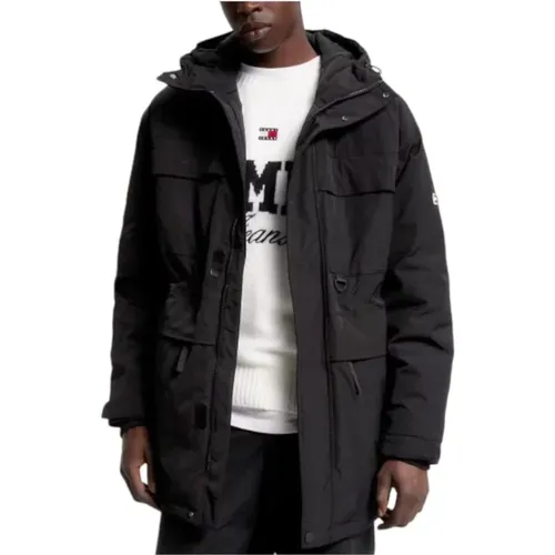 Tech Tommy Jeans Jacke , Herren, Größe: L - Tommy Hilfiger - Modalova