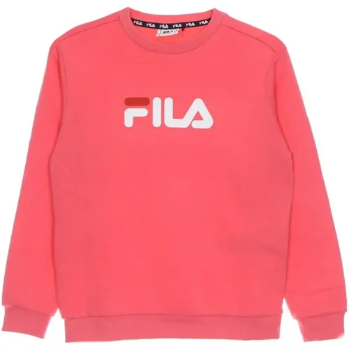 Klassisches Logo Crew Sweatshirt Coral Paradise - Fila - Modalova