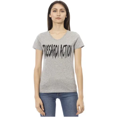 T-Shirts , Damen, Größe: 2XL - Trussardi - Modalova