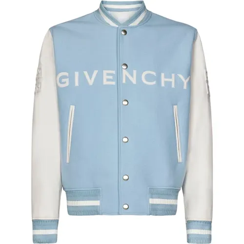 White Wool Blend Jacket Elegant Style , male, Sizes: L, M - Givenchy - Modalova