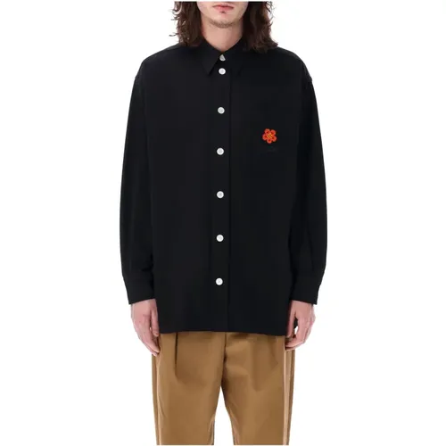 Mens Clothing Shirts Ss24 , male, Sizes: L, S - Kenzo - Modalova