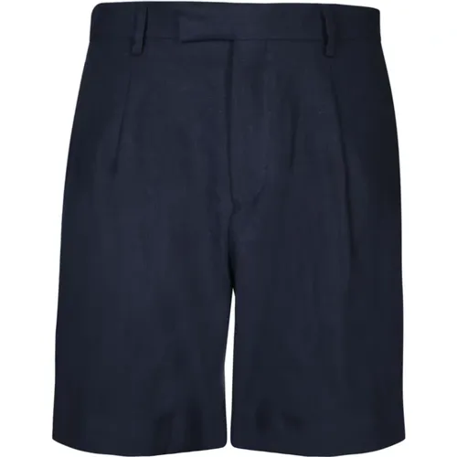 Linen Bermuda Shorts with Side Pockets , male, Sizes: XL - Lardini - Modalova