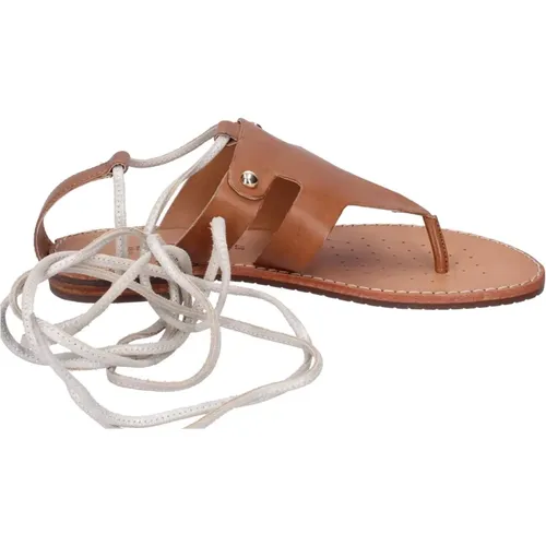 Leather Sandals for Women , female, Sizes: 4 UK, 6 UK - Geox - Modalova