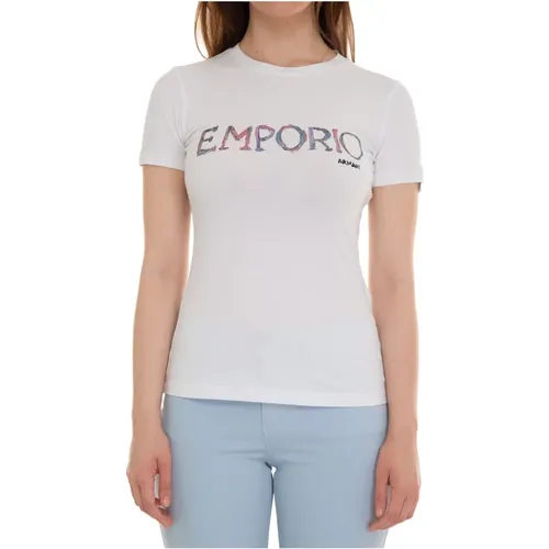 Kontrast Logo Slim Fit T-Shirt - Emporio Armani - Modalova