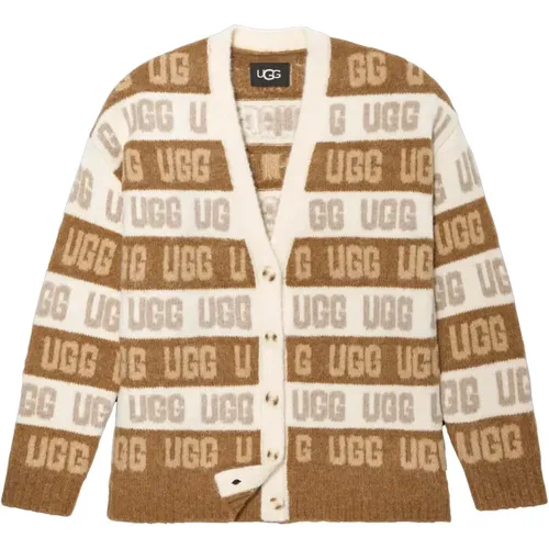 Braune Weste , Damen, Größe: L - Ugg - Modalova