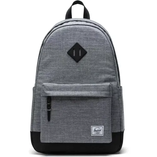 Heritage Backpack Raven Crosshatch , unisex, Sizes: ONE SIZE - Herschel - Modalova