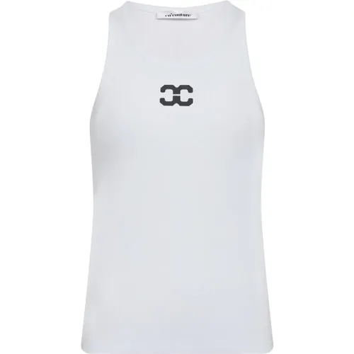 Weißes Baumwoll Tank Top - Co'Couture - Modalova