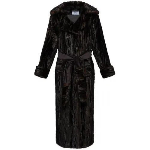 Langer Mantel aus künstlichen Fell , Damen, Größe: S/M - Fortini - Modalova