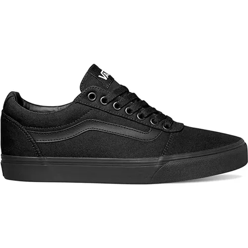 Schwarze Canvas Sneakers , Herren, Größe: 42 1/2 EU - Vans - Modalova