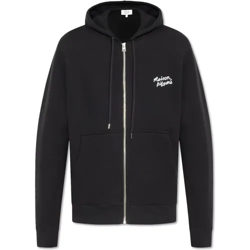 Zip-up hoodie , male, Sizes: M, L, S, XL - Maison Kitsuné - Modalova