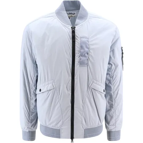 Zip-Up Jacket with Logo , male, Sizes: XL - Stone Island - Modalova