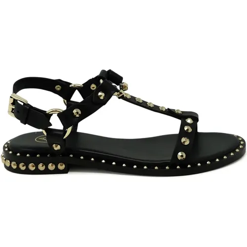 Leather Ballerina Sandals Ss24 , female, Sizes: 4 UK, 3 UK - Ash - Modalova