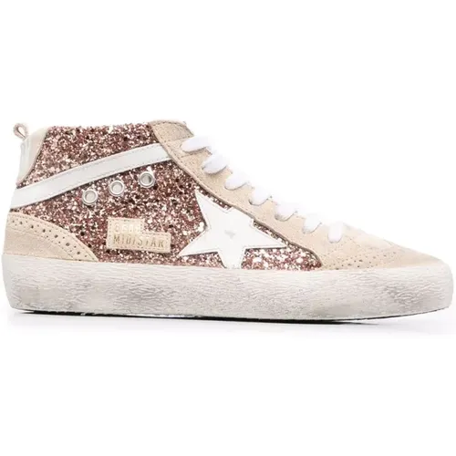 Glitter Suede High Top Sneakers - Golden Goose - Modalova