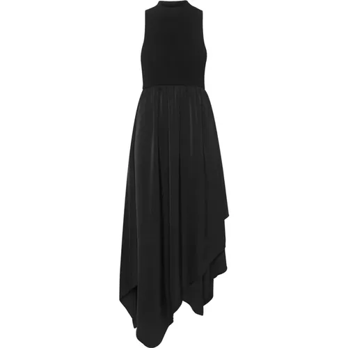 Flounce Dress with High Neck , female, Sizes: L, M - Gestuz - Modalova