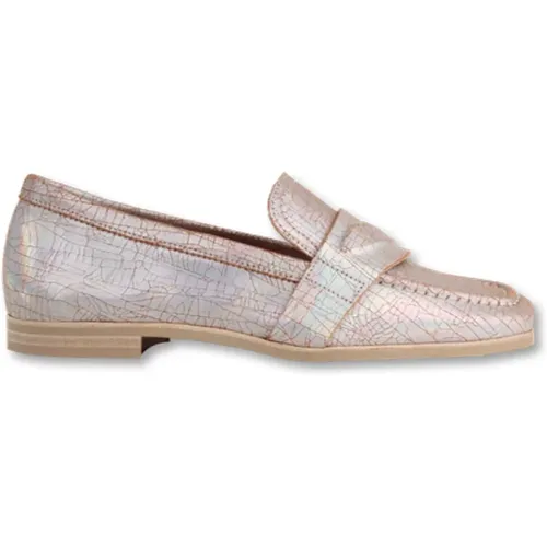 Metallic Loafers Chiara Ray , Damen, Größe: 41 EU - Via Vai - Modalova