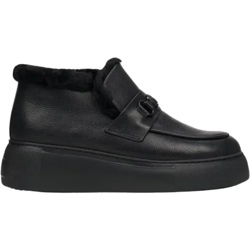 Damen Schwarze Ankle Boots aus Echtem Leder Er00112118 , Damen, Größe: 37 EU - Estro - Modalova