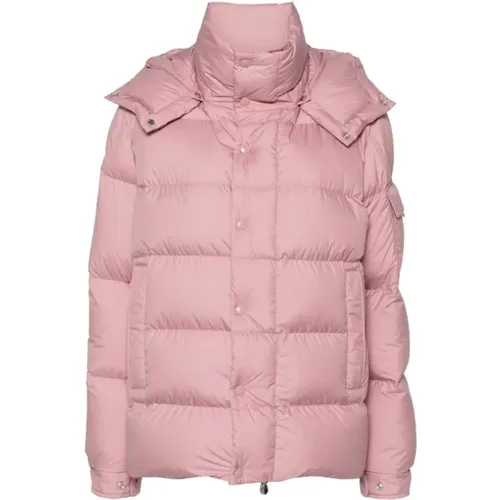 Texturierte Steppjacke mit Kapuze - Moncler - Modalova