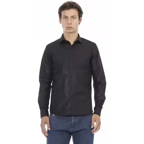 Elegantes Schwarzes Italienisches Slim Fit Hemd - Baldinini - Modalova