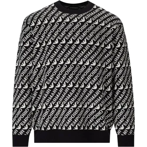 Stylish Pullover Sweater , male, Sizes: M, XL - Emporio Armani - Modalova