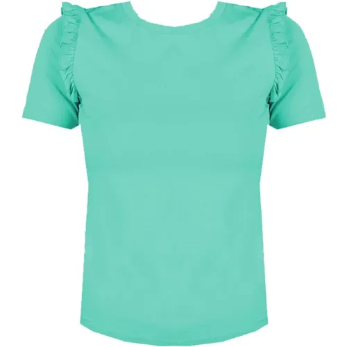 Ruffled Viscose Top , female, Sizes: S - PATRIZIA PEPE - Modalova