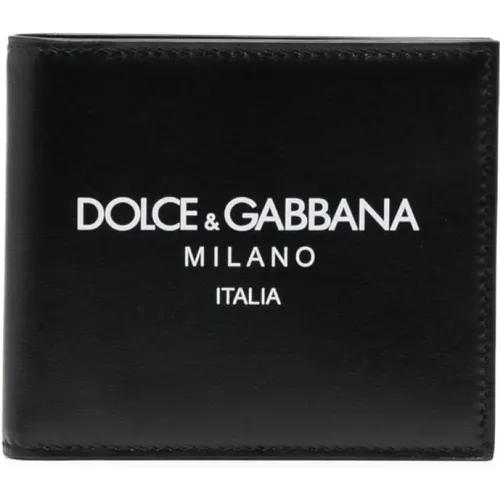 Schwarze Geldbörsen mit 4.5cm Absatz , Herren, Größe: ONE Size - Dolce & Gabbana - Modalova