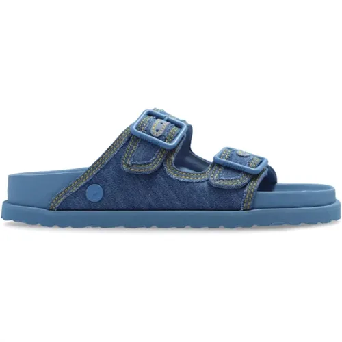 Hausschuhe Arizona Stone Washed , Damen, Größe: 38 EU - Birkenstock - Modalova