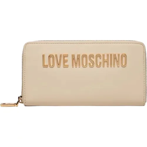 Zip Wallet , female, Sizes: ONE SIZE - Love Moschino - Modalova