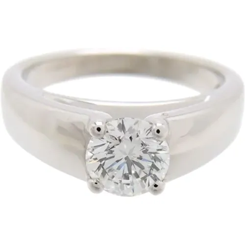 Pre-owned Platinum rings , female, Sizes: ONE SIZE - Bvlgari Vintage - Modalova