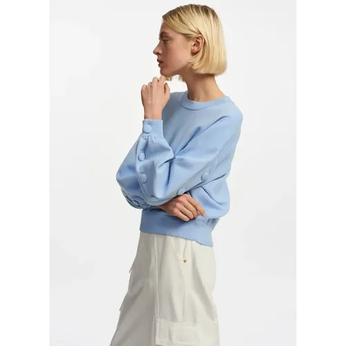 Button-Embellished Fiore Sweatshirt , female, Sizes: S, L, M - Essentiel Antwerp - Modalova