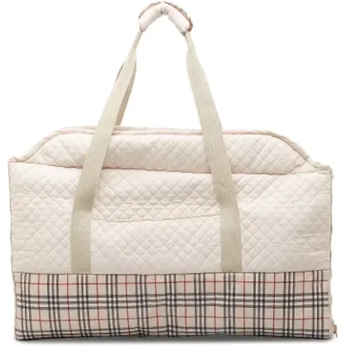 Pre-owned Cotton travel-bags , female, Sizes: ONE SIZE - Burberry Vintage - Modalova
