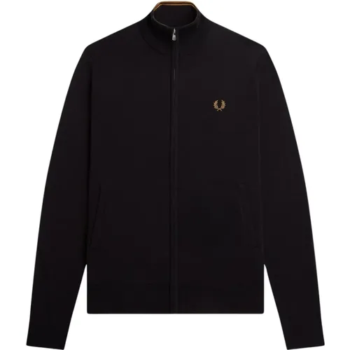 Zip Cardigan , male, Sizes: 2XL - Fred Perry - Modalova