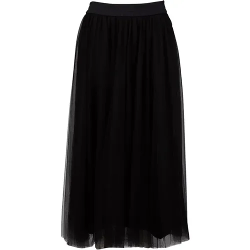 Solid Color Long Skirt , female, Sizes: S, XS - Fabiana Filippi - Modalova