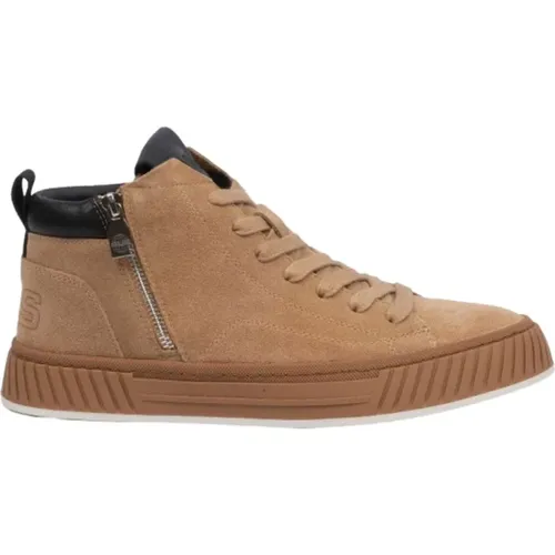High-top Sportday Camel Suede Shoes , male, Sizes: 10 UK, 7 UK, 8 UK - Paciotti - Modalova