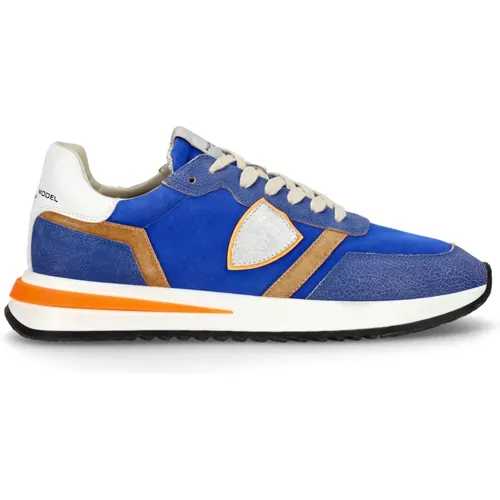 Mittelmeerblaue Tropez 2.1 Sneaker , Herren, Größe: 44 EU - Philippe Model - Modalova