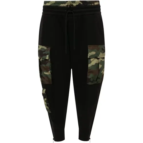 Camo Sweatpants mit Kordelzug in der Taille , Herren, Größe: XL - Dolce & Gabbana - Modalova