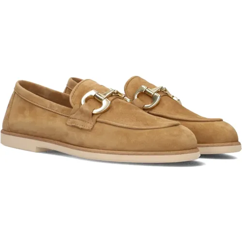 Slip-On Schuhe Cognac - Stefano Lauran - Modalova