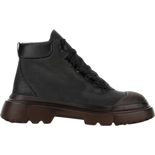 Gray and Boots , male, Sizes: 8 1/2 UK, 6 1/2 UK - Hogan - Modalova