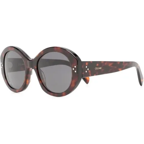 Brown/Havana Sunglasses , female, Sizes: 53 MM - Celine - Modalova