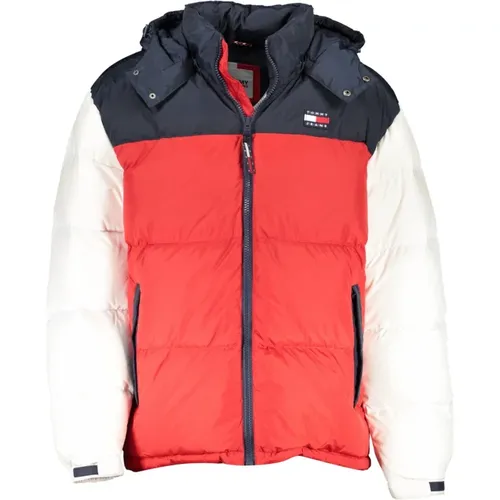 Blauer Herren Daunenjacke , Herren, Größe: S - Tommy Hilfiger - Modalova