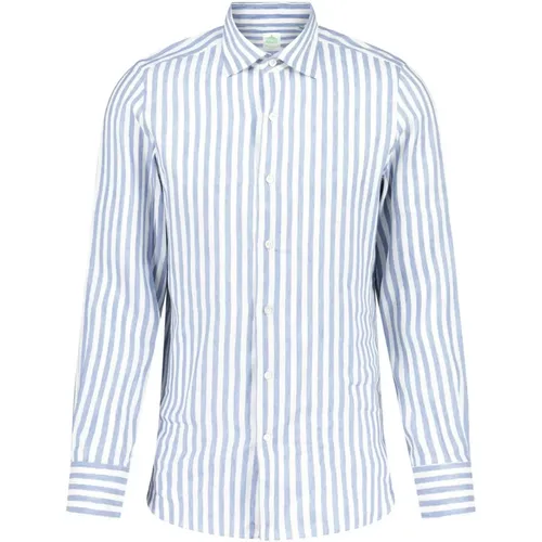 Striped Hemd Luigi Tokyo Shirt , male, Sizes: L, 6XL, 4XL - Finamore - Modalova